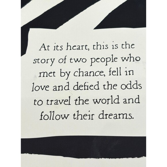 Kate Spade Bridal Notebook Hardcover I Married Adventure Zebra Print Journal New - Picture 4 of 15